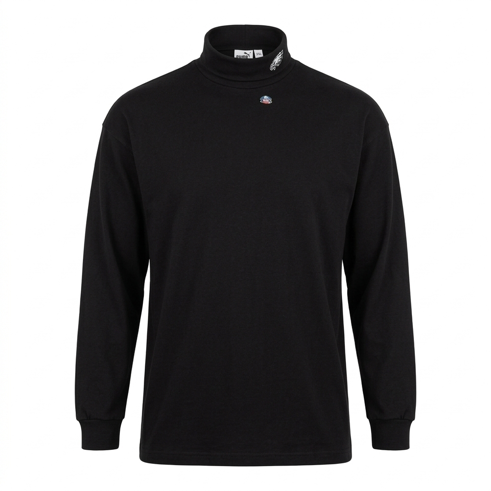 Philidedphia Eagles Puma Black Turtleneck Long-Sleeve Sweater -‎ 3XL